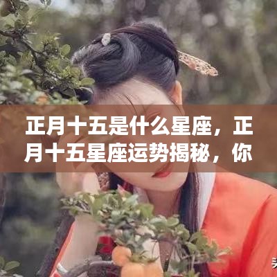 正月十五星座运势大揭秘，星座性格如何塑造你的未来？