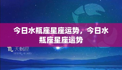 今日水瓶座星座运势详解