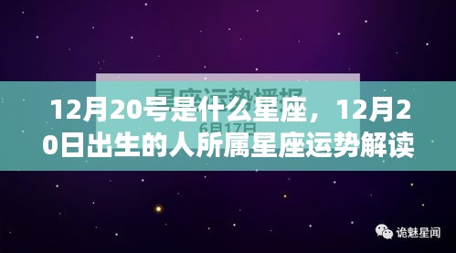 12月20日出生者的星座运势解读，探寻星座背后的秘密与独特魅力