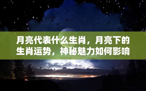 月亮与生肖的神秘关联，月下运势解析及命运影响探索