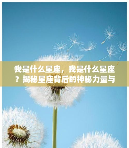 揭秘星座背后的神秘力量与个性特质，你的星座是什么？