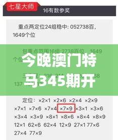 今晚澳门特马345期开什么,全部解答解释落实_进阶版14.523