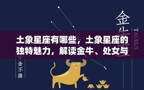 揭秘土象星座，金牛、处女与摩羯的独特魅力和奥秘解读