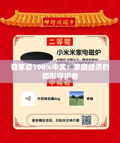 管家婆100%中奖：家庭经济的隐形守护者