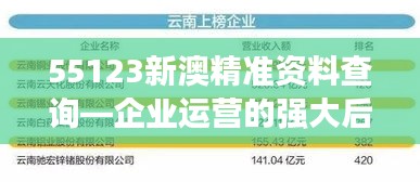 55123新澳精准资料查询—企业运营的强大后盾