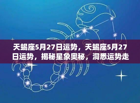 揭秘星象奥秘，天蝎座5月27日运势深度解析与洞悉未来走向