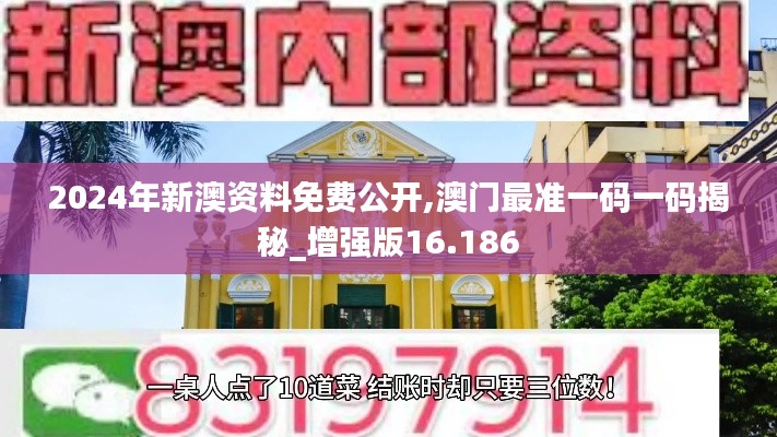 2024年新澳资料免费公开,澳门最准一码一码揭秘_增强版16.186