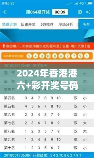 2024年香港港六+彩开奖号码：幸运与概率的游戏