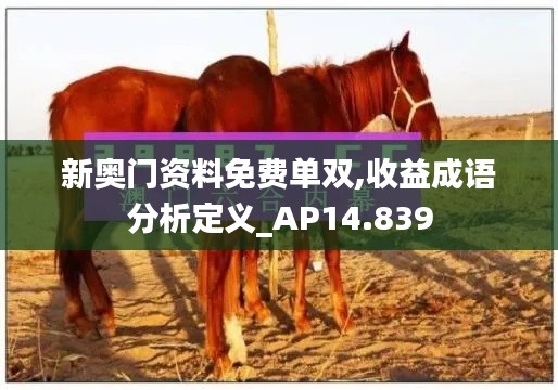 新奥门资料免费单双,收益成语分析定义_AP14.839