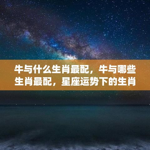 星座运势下的生肖和谐度解析，牛与哪些生肖最配？