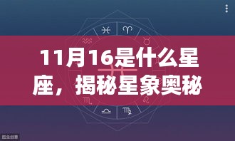 揭秘星象奥秘，11月16日星座深度解析与运势展望