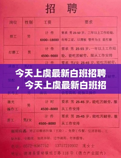 上虞最新白班招聘运势及职场星座指南一探究竟