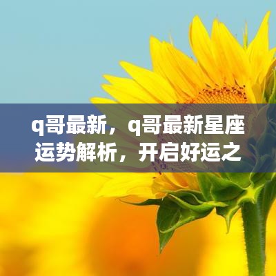 Q哥最新星座运势解析，掌握关键时刻，开启好运之门