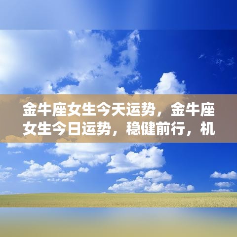 金牛座女生今日运势，稳健前行，挑战与机遇并存