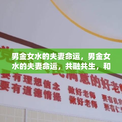 男金女水，夫妻命运的共融共生与和谐共荣