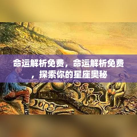 免费命运解析，探索星座奥秘，揭示命运之谜