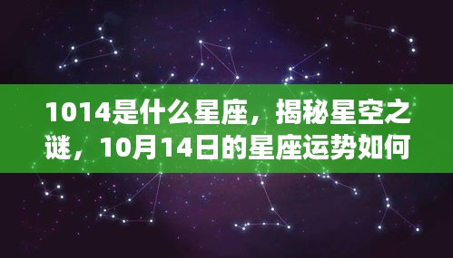 揭秘星空之谜，10月14日的星座运势与星座解析（针对星座为天秤座）