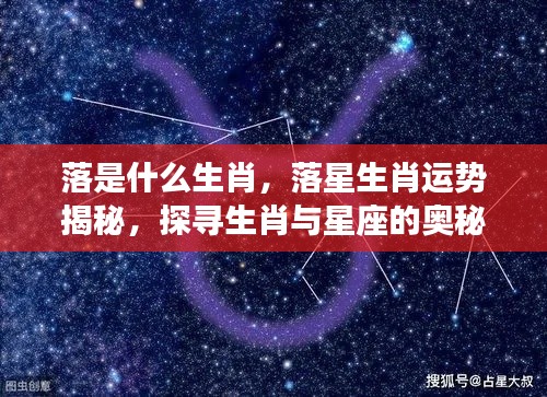 生肖落与星座交汇，探寻生肖运势与星座奥秘的揭秘之旅