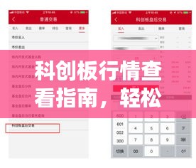 科创板行情查看指南，轻松掌握行情动态与查看地点！