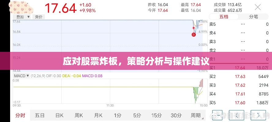 应对股票炸板，策略分析与操作建议