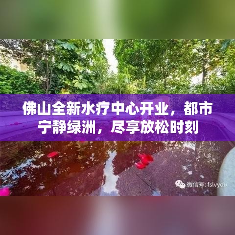 佛山全新水疗中心开业，都市宁静绿洲，尽享放松时刻