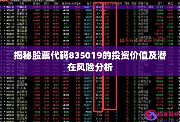 揭秘股票代码835019的投资价值及潜在风险分析