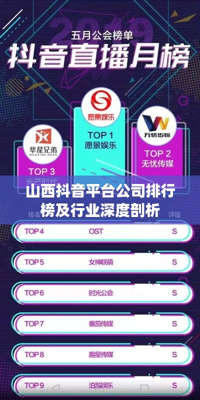 山西抖音平台公司排行榜及行业深度剖析