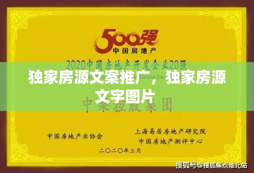 独家房源文案推广，独家房源文字图片 