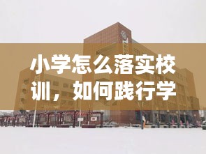 小学怎么落实校训，如何践行学校校训 