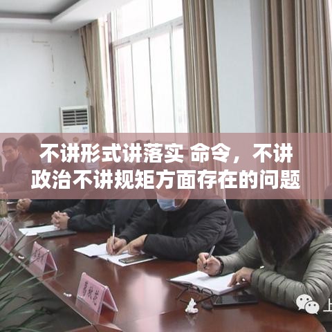 不讲形式讲落实 命令，不讲政治不讲规矩方面存在的问题 