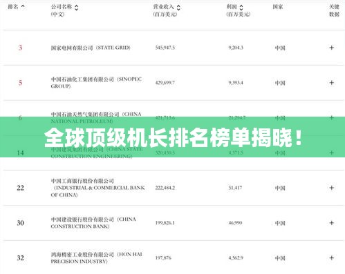 全球顶级机长排名榜单揭晓！